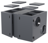 Компактная приточно-вытяжная установка серии ZPVR-N 3200 UWR ЕС